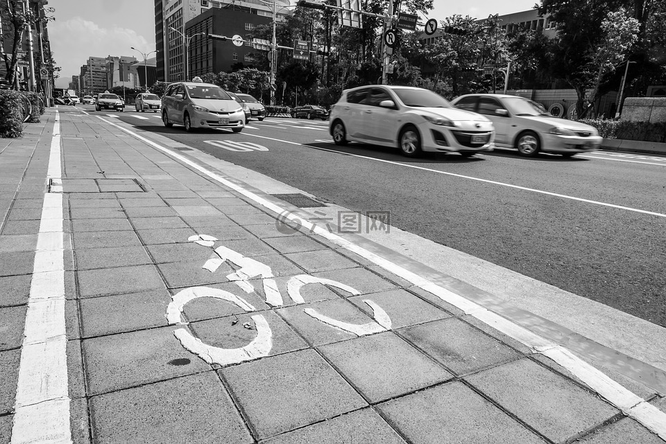 自行车,路径,城市