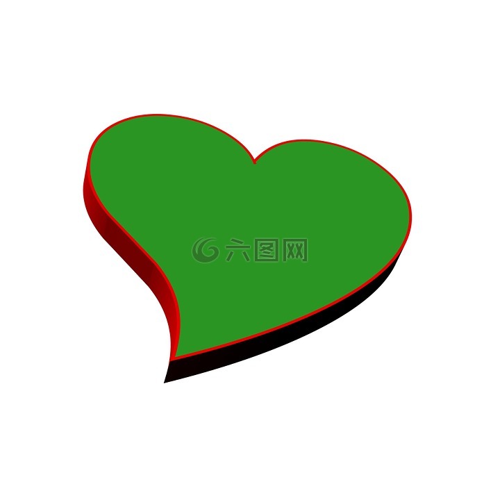 心脏,爱情,绿色