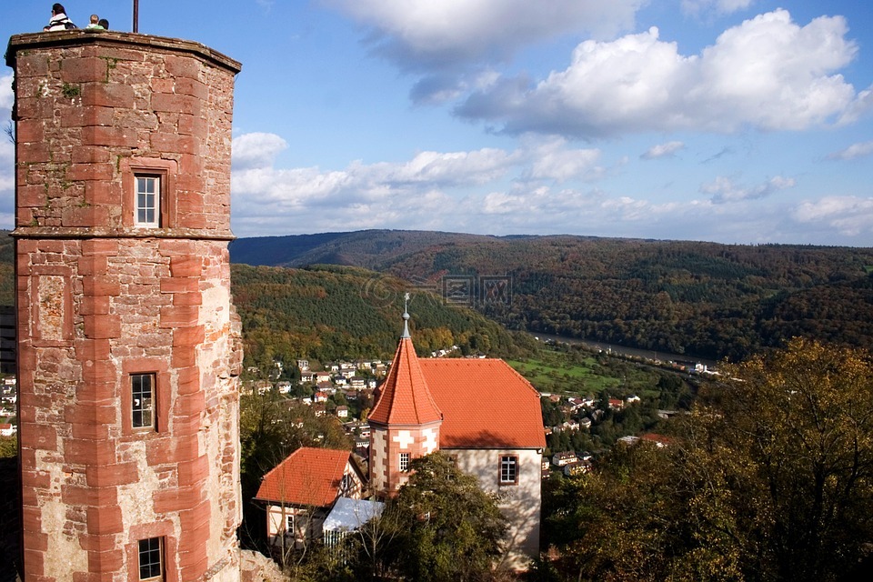 dilsberg,奥登,城堡