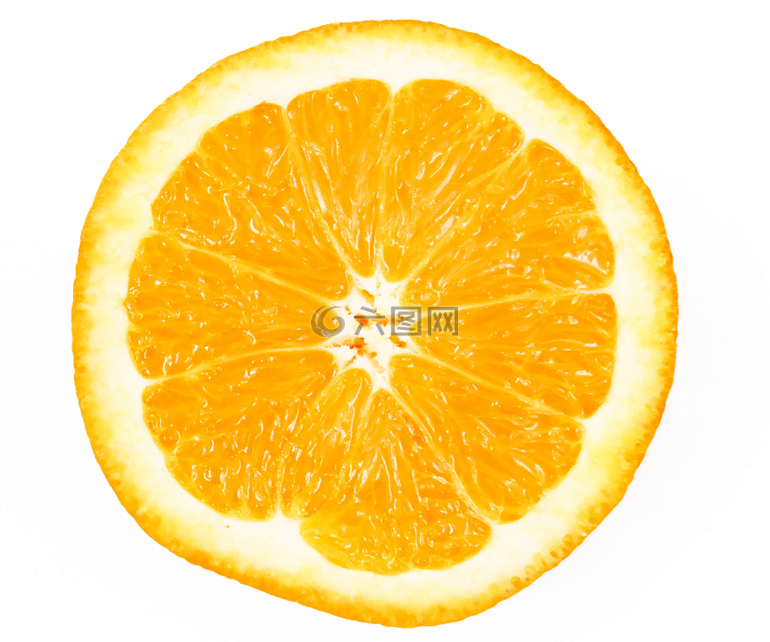 橙,水果,吃