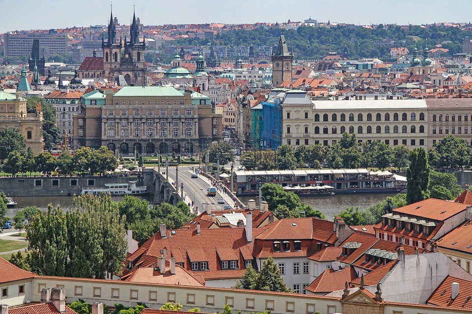 布拉格,城市景观,从上面