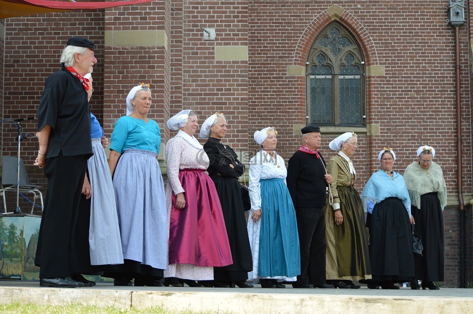 荷兰,传统,服装