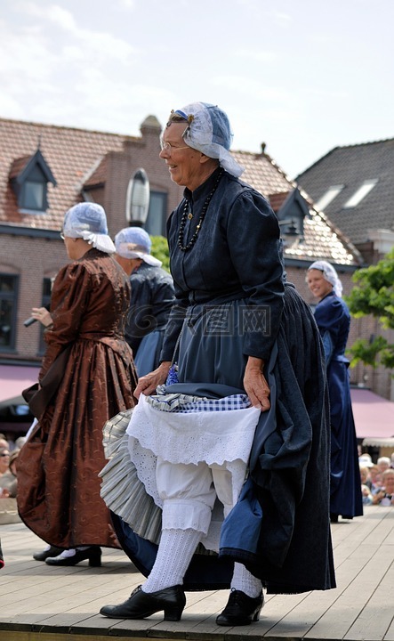 荷兰,传统,服装