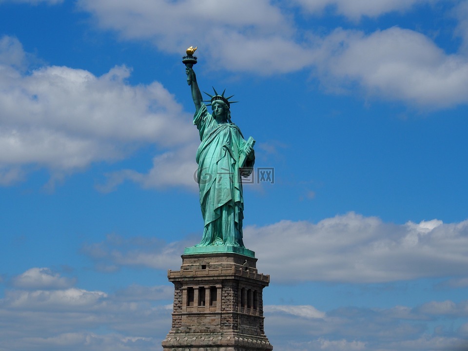 纽约,自由女神像,自由岛