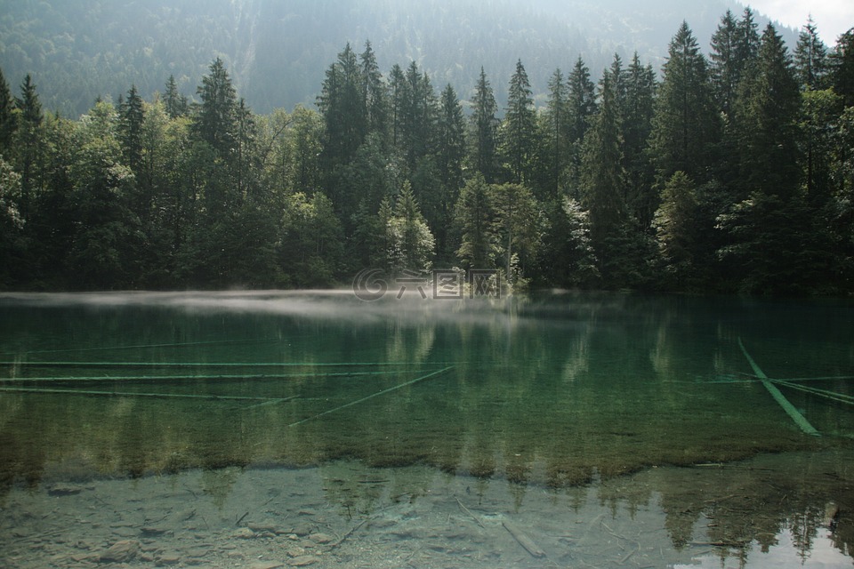 bergsee,高山,湖