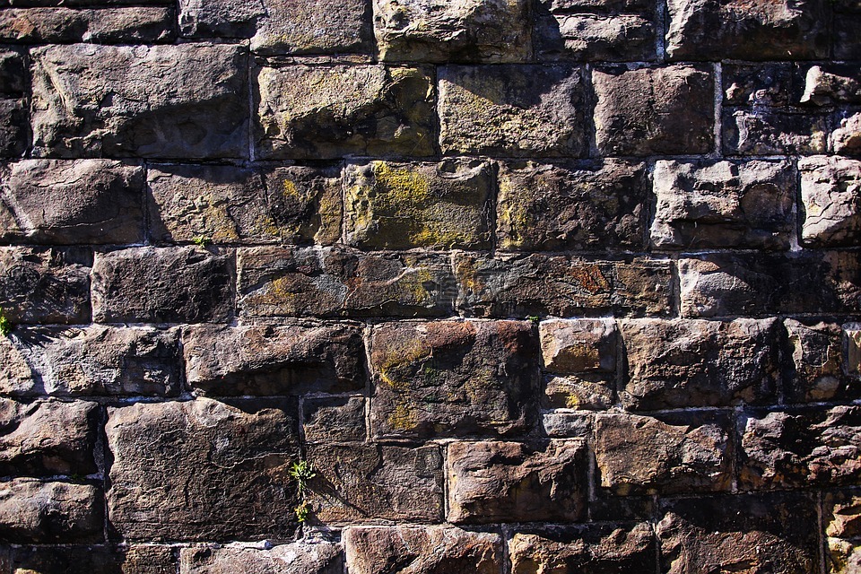 石头墙,墙,威尔士墙