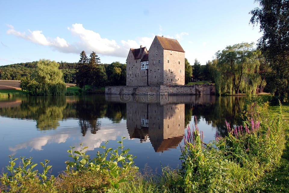 brennhausen城堡,历史,水
