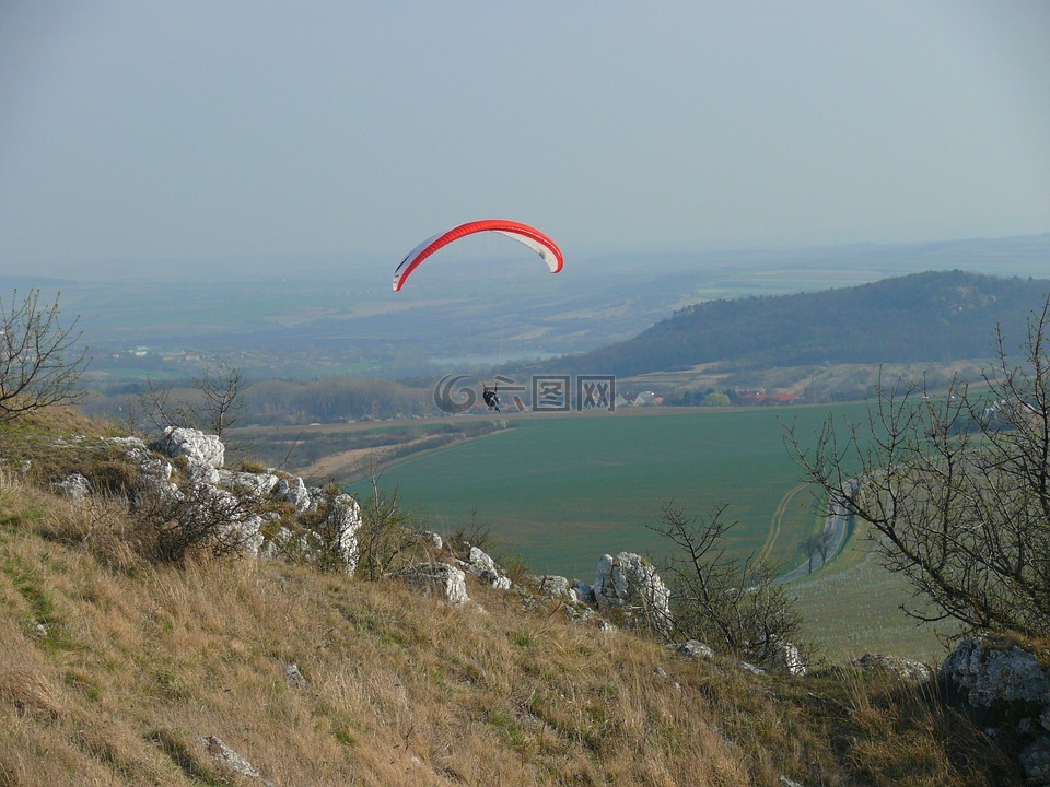 滑翔伞,捷克共和国,palava