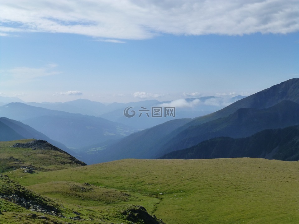 草地,阿尔姆,高山