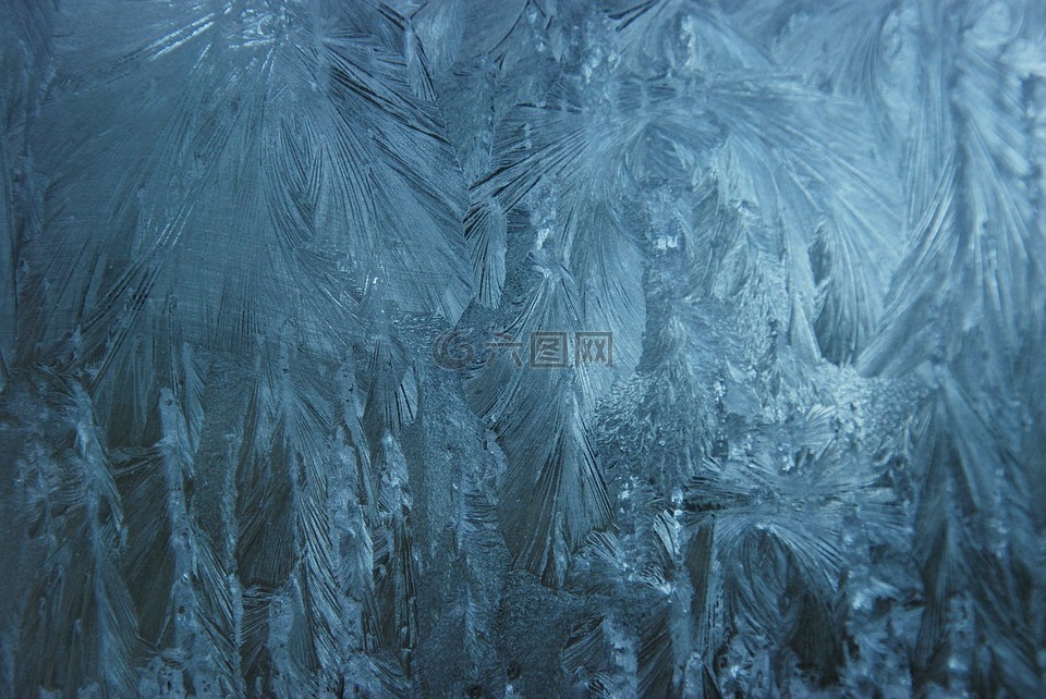 冰,eiskristalle,窗口