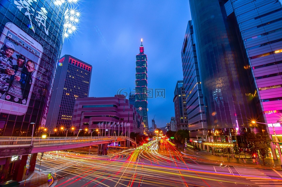 台灣台北市,101大樓,夜景