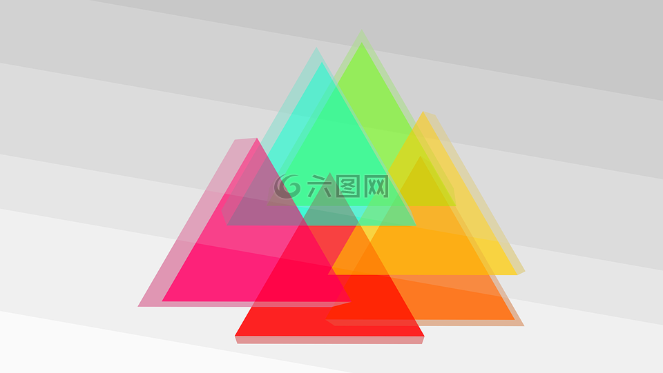 三角形,3d,山