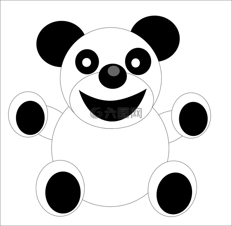 熊猫,人物,动画片