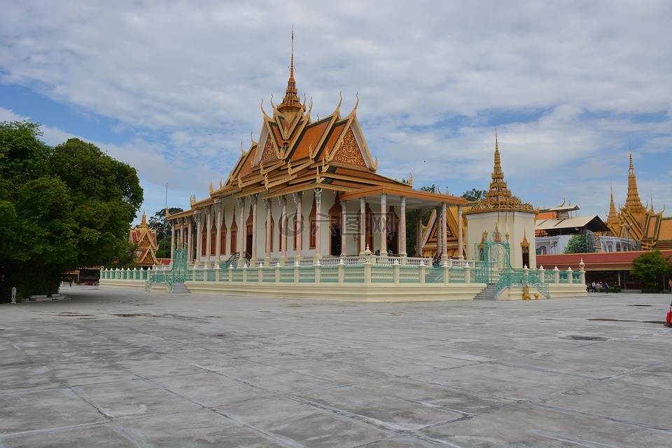 柬埔寨,阿布扎哈金边,宫殿