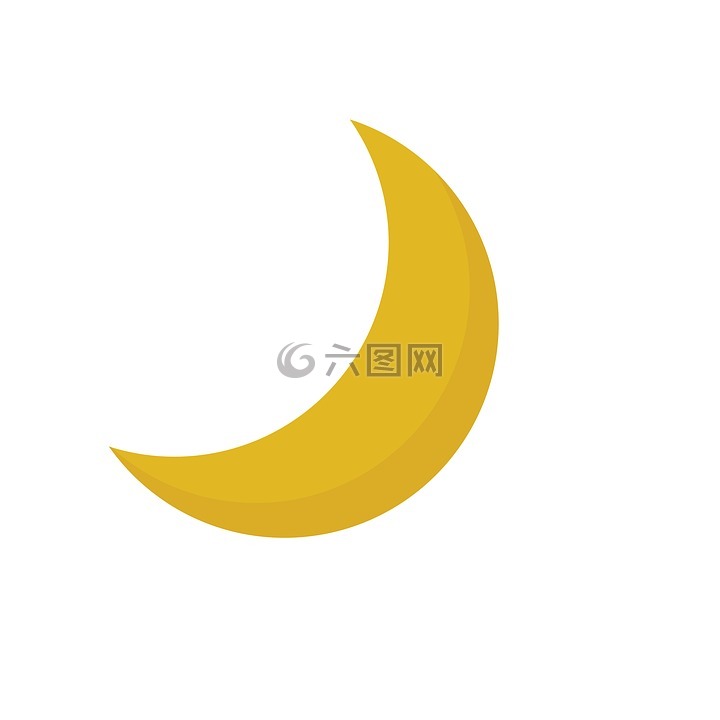 月亮,减少的月亮,图