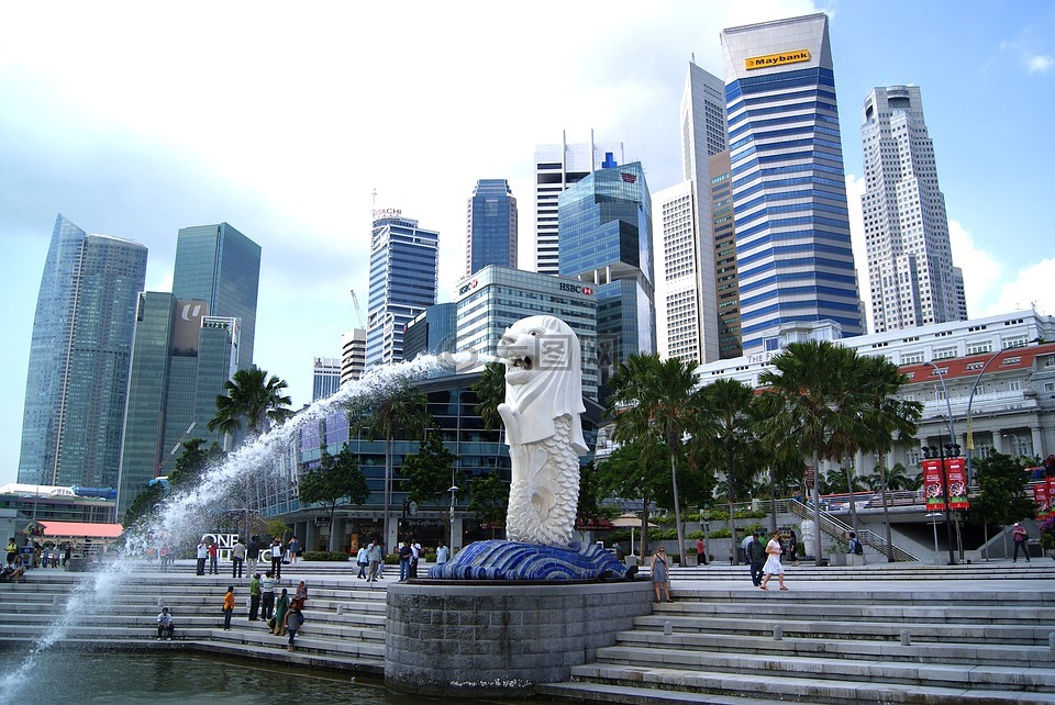 新加坡,城市,天际线