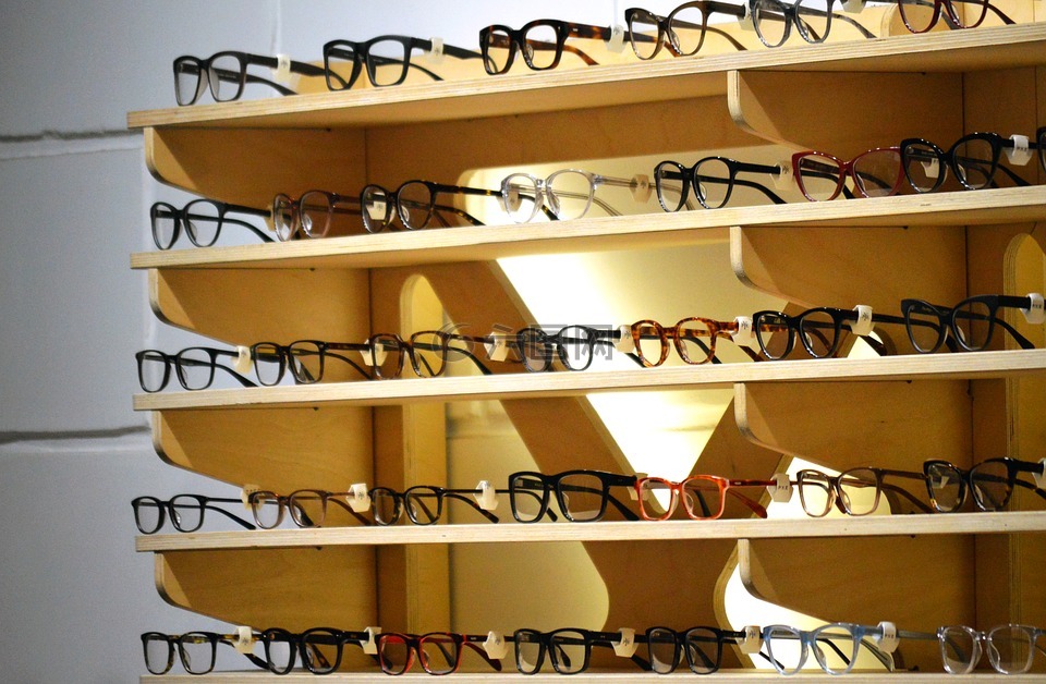 眼镜,存储,镜片
