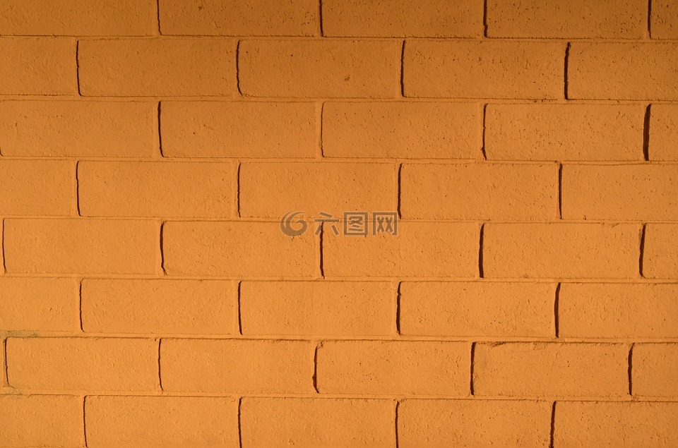 砖,墙,黄褐色