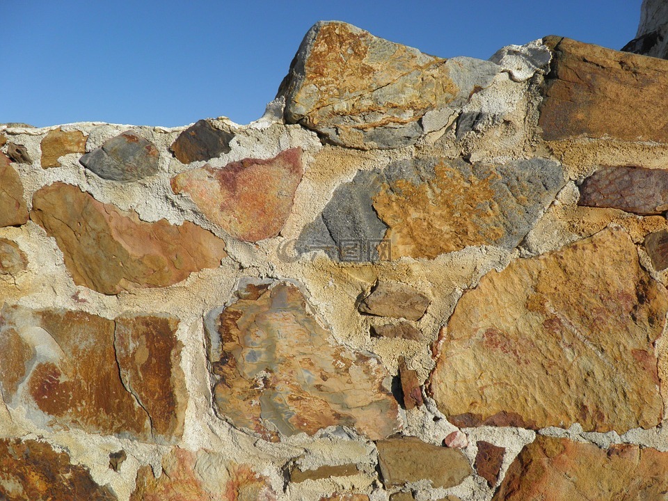 墙,石,砂岩