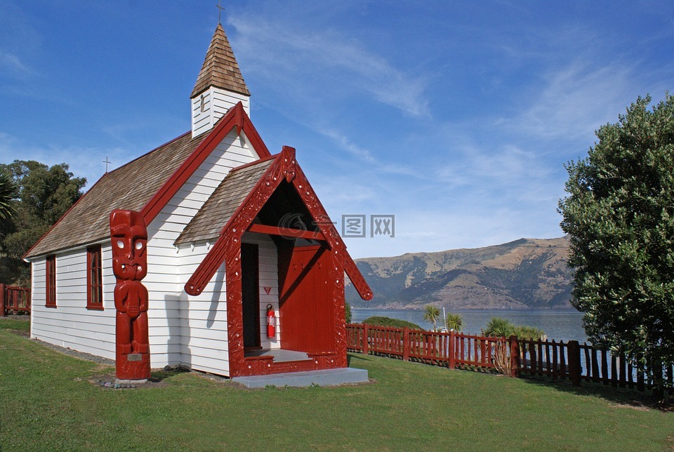 onuku教堂,阿卡罗阿,新西兰