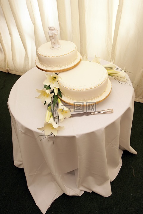 婚礼,婚礼蛋糕,白色婚礼