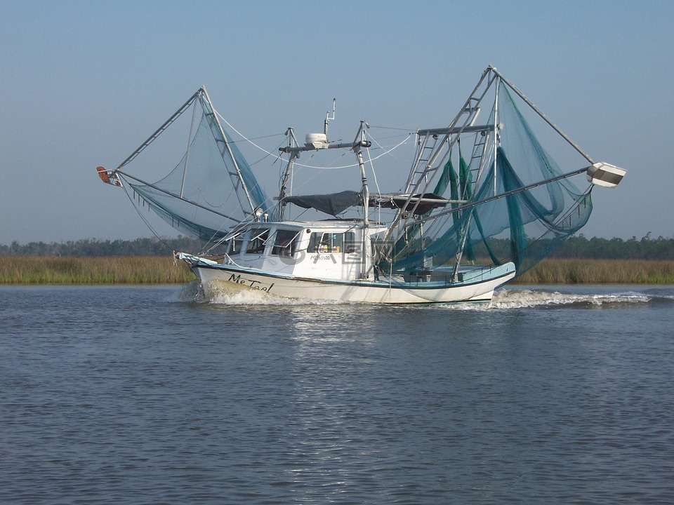 捕虾船,八优,密西西比州