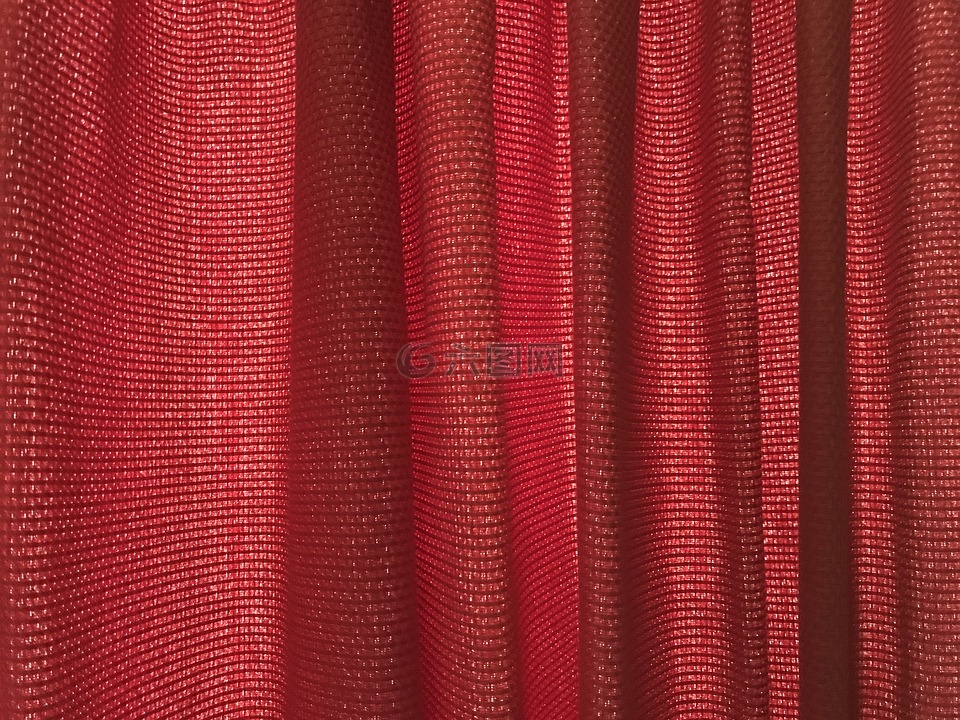 幕,红色,窗口