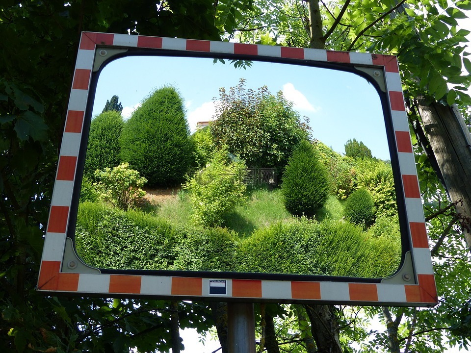 镜子,交通镜子,反映