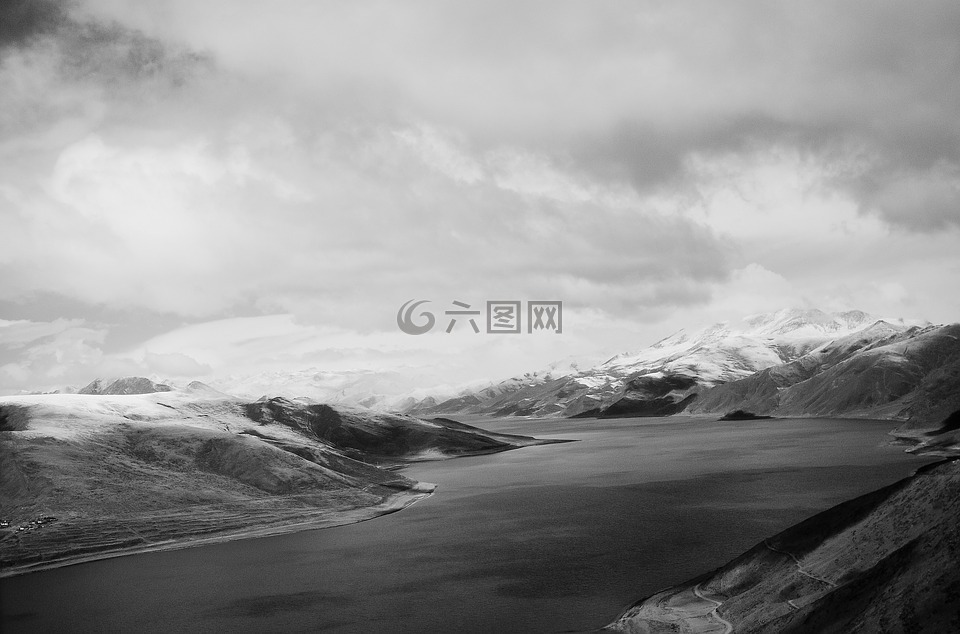 风景,西藏,羊湖