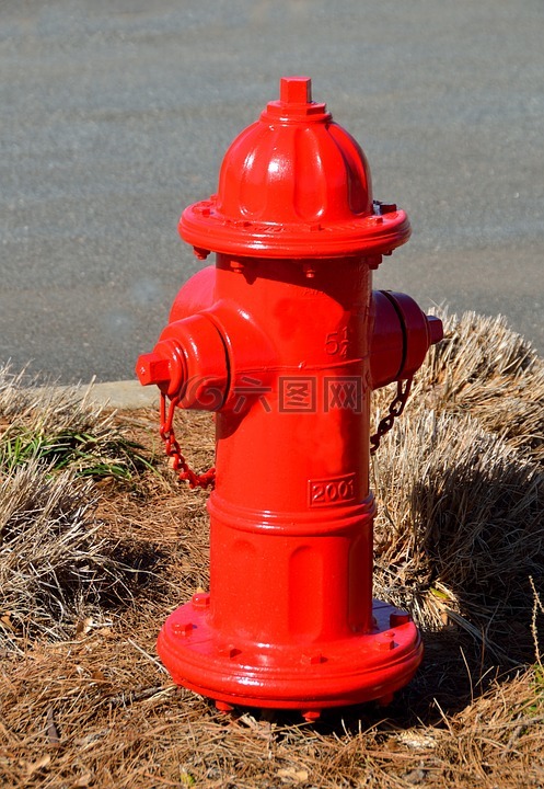 消防栓,红色,安全
