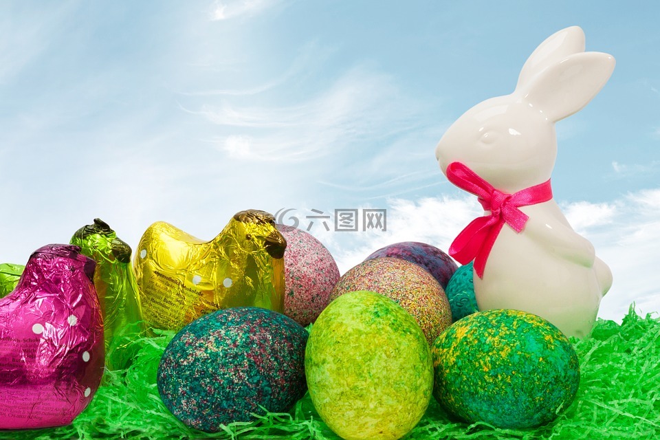 复活节,复活节巢,复活节兔子