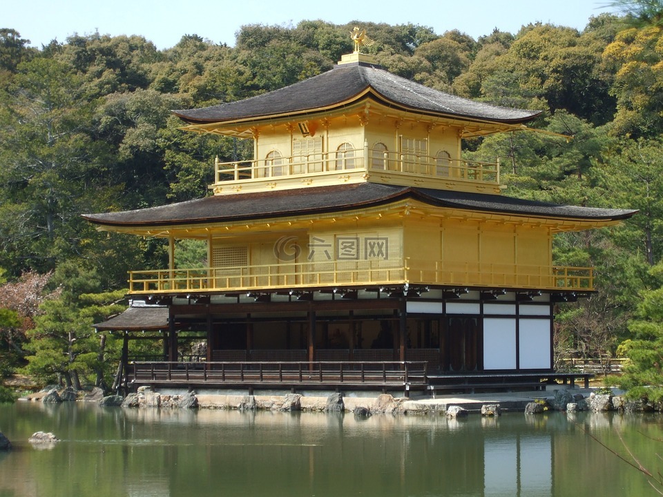 日本,京都,金色宫殿