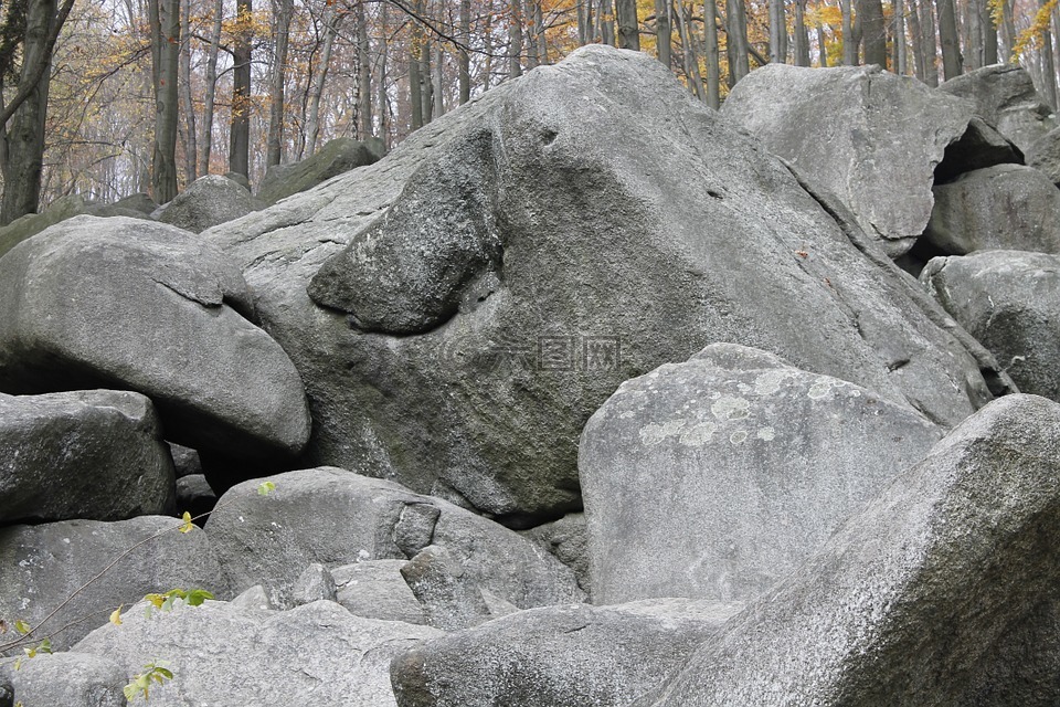 石头,岩,岩海