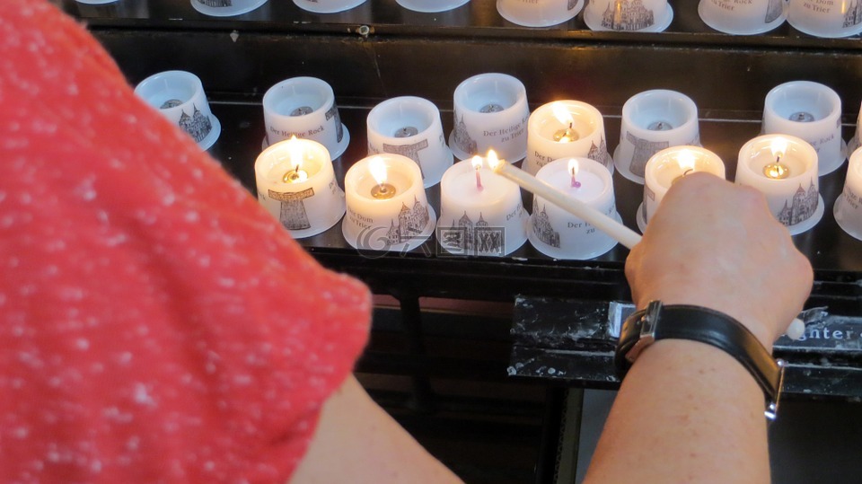 蜡烛,教会,纪念
