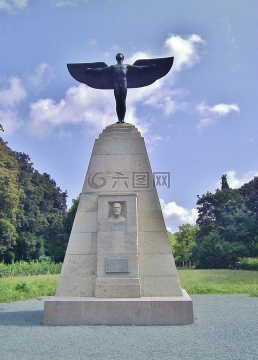 纪念碑,奥托 liienthal,航空先驱