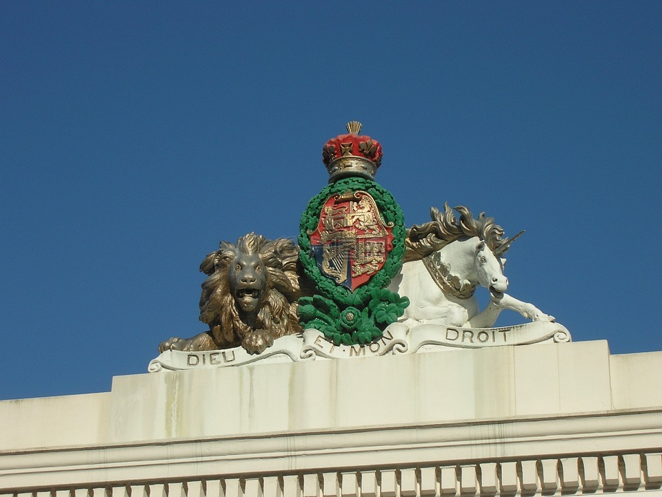 皇家,会徽,塑像