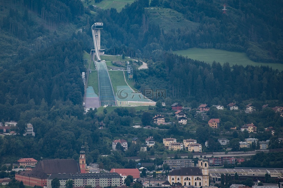 架构,skisprungschanze,扎哈·哈迪德