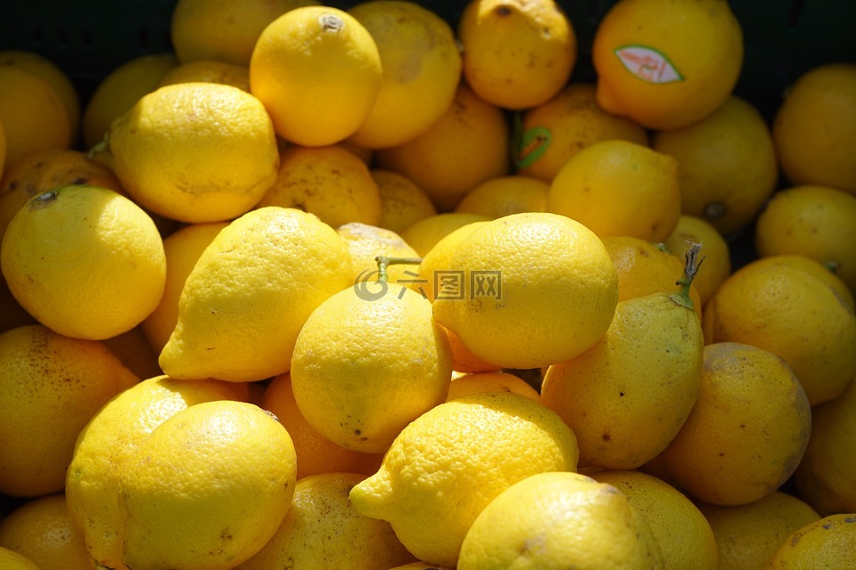 柠檬,水果,柑橘类水果