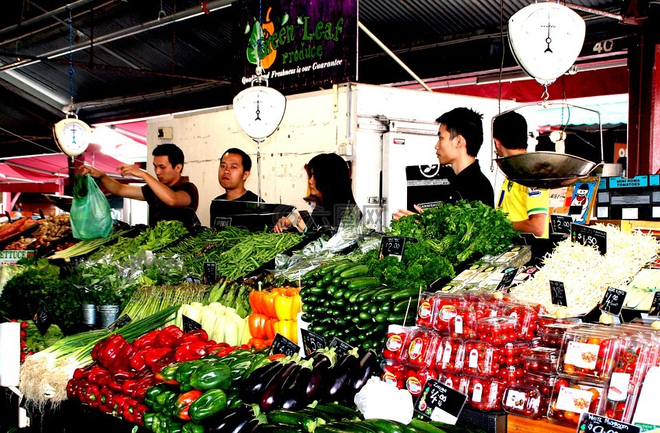 农民和地方市场,蔬菜,蔬菜市场