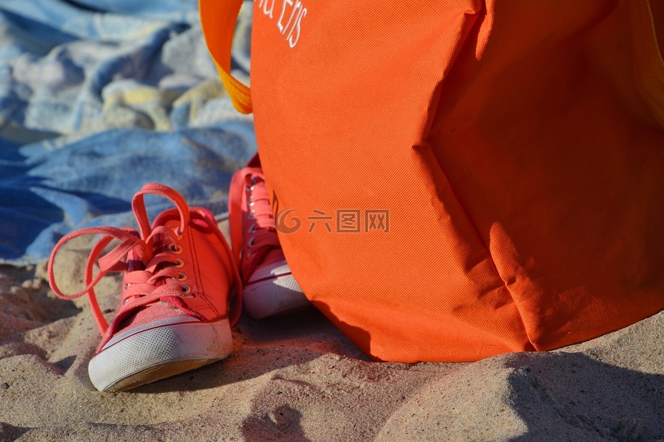 运动鞋,海滩,像个荡妇
