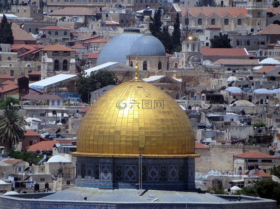 圆顶岩石上,圣墓,耶路撒冷