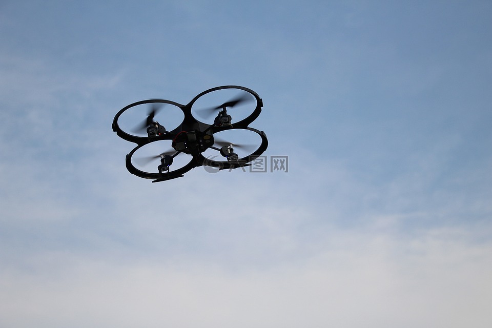 quadrocopter,飞机,远程控制