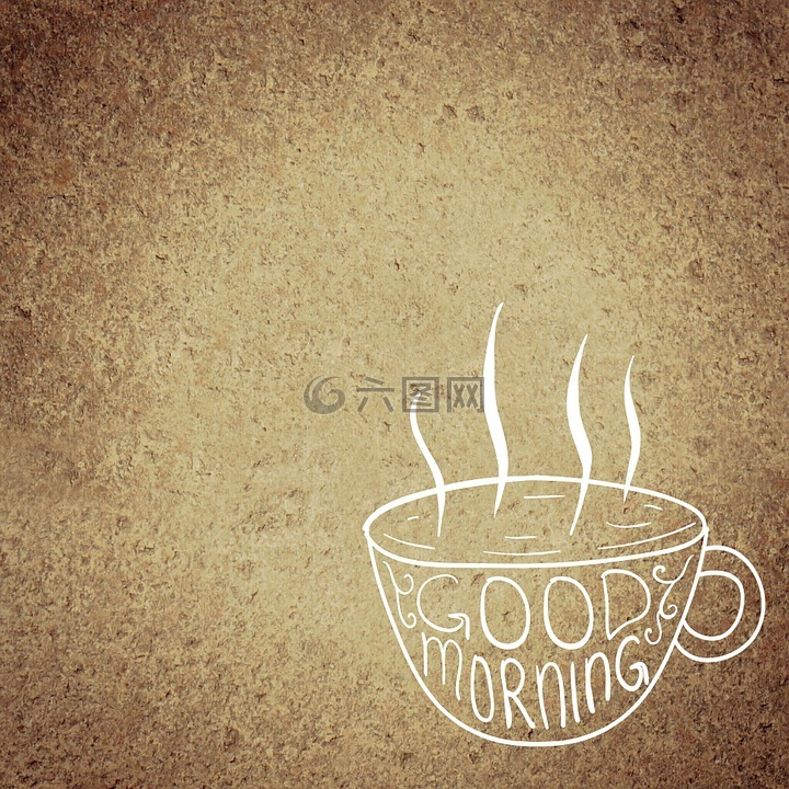 早上好,咖啡,喝