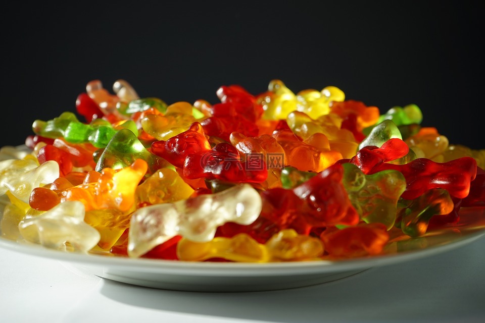 gummi熊,水果软糖,熊