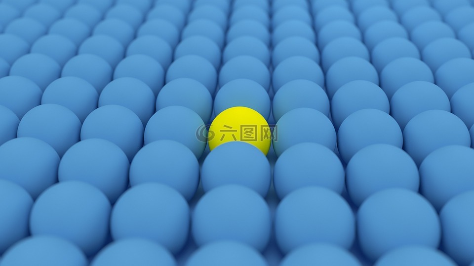 球,黄球,蓝色球