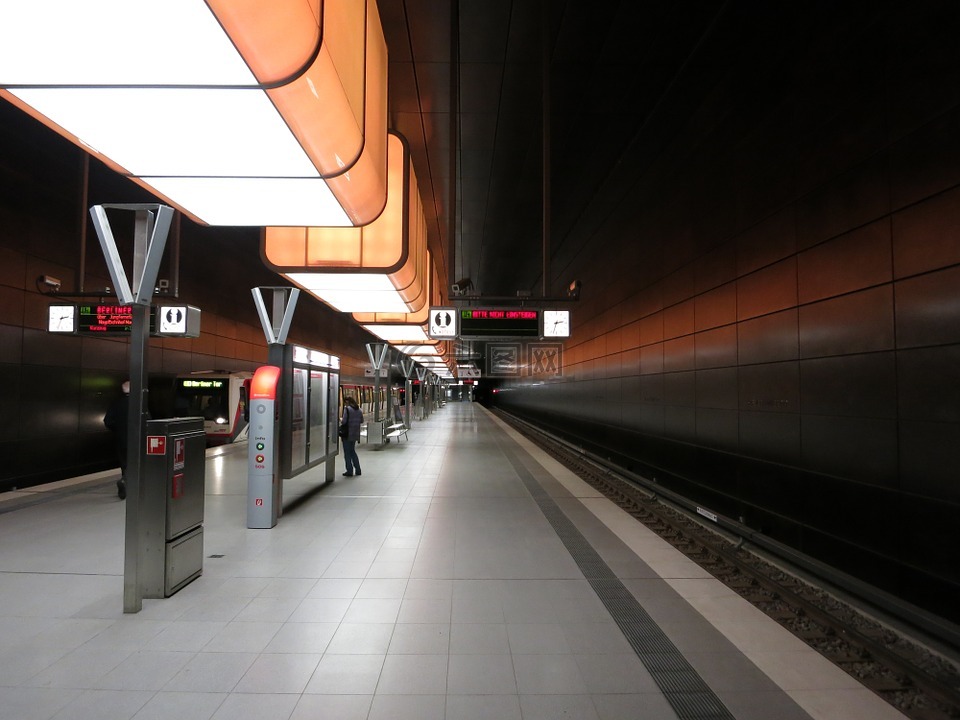 火车站,地铁,乘客