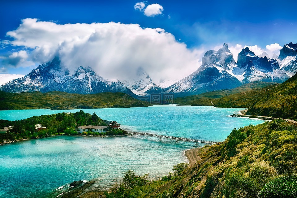智利,景观,天空