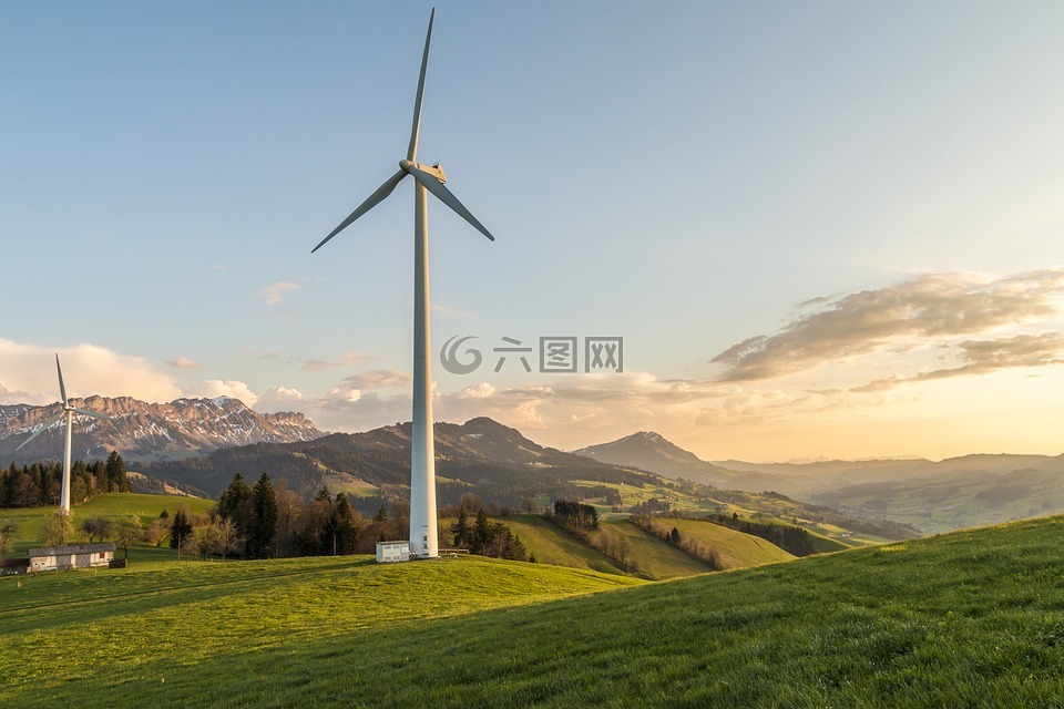 风力发电机组,风能,环保