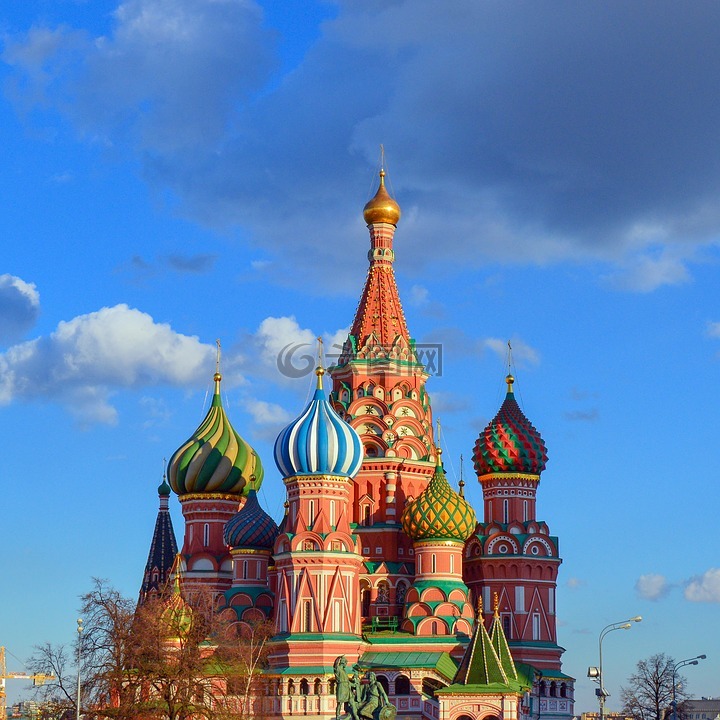 圣巴索大教堂,红色方形,莫斯科