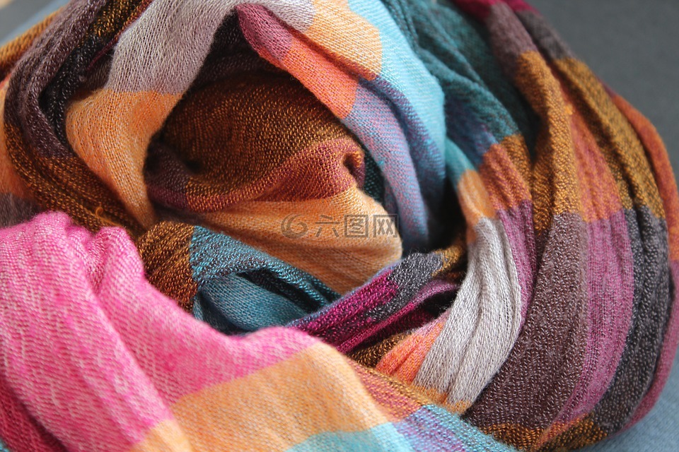 围巾,颜色,纺织品